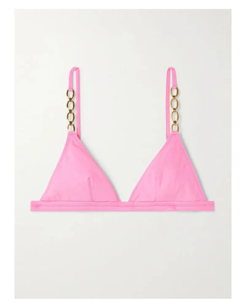 Melissa Odabash Mexico Triangel-bikini-oberteil Mit Verzierungen - Pink Pink