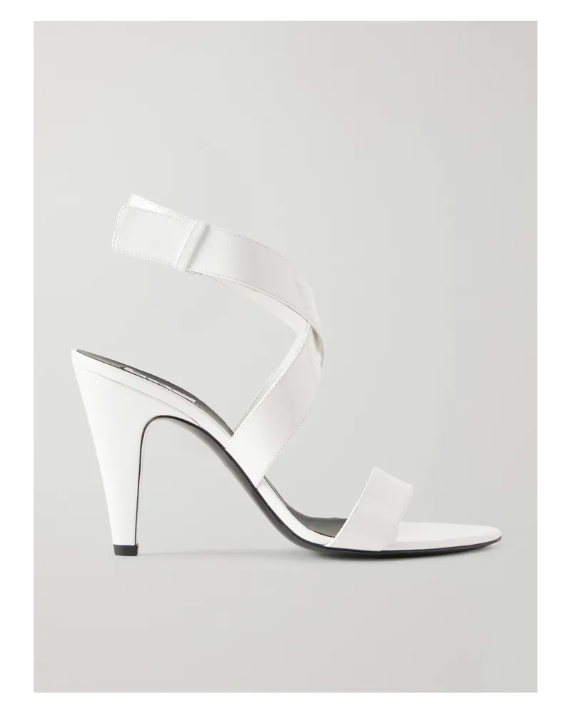 Alaïa Sandalen Aus Leder - Weiß Weiß