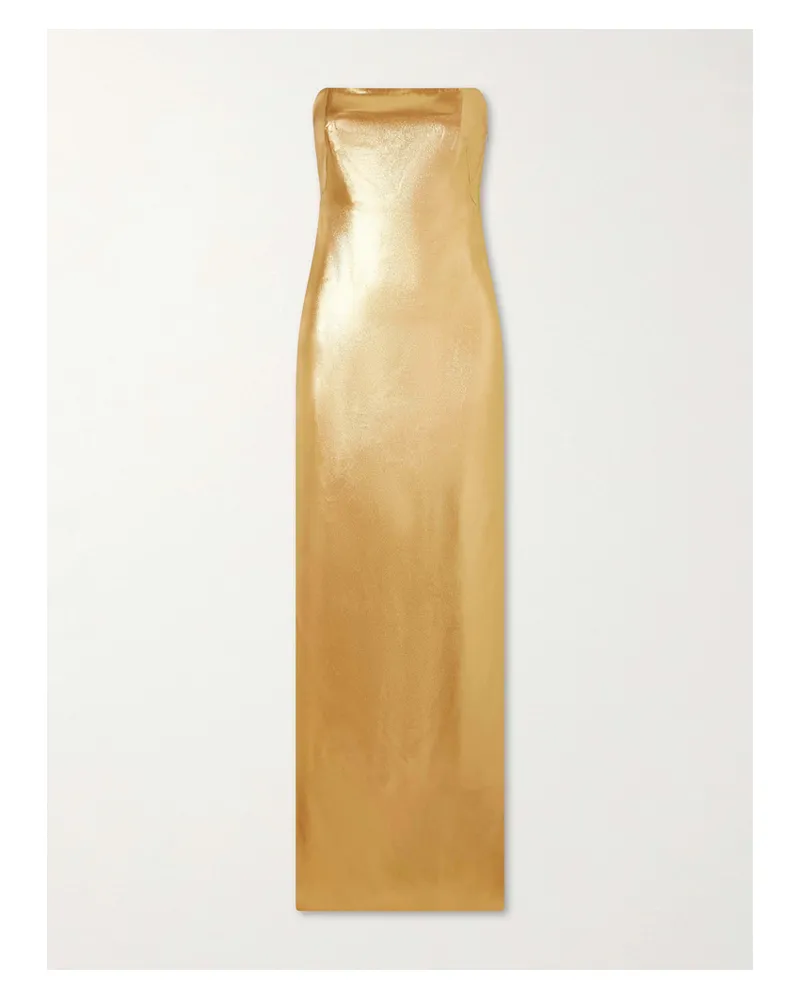 GALVAN Midi Dress - Gold Gold