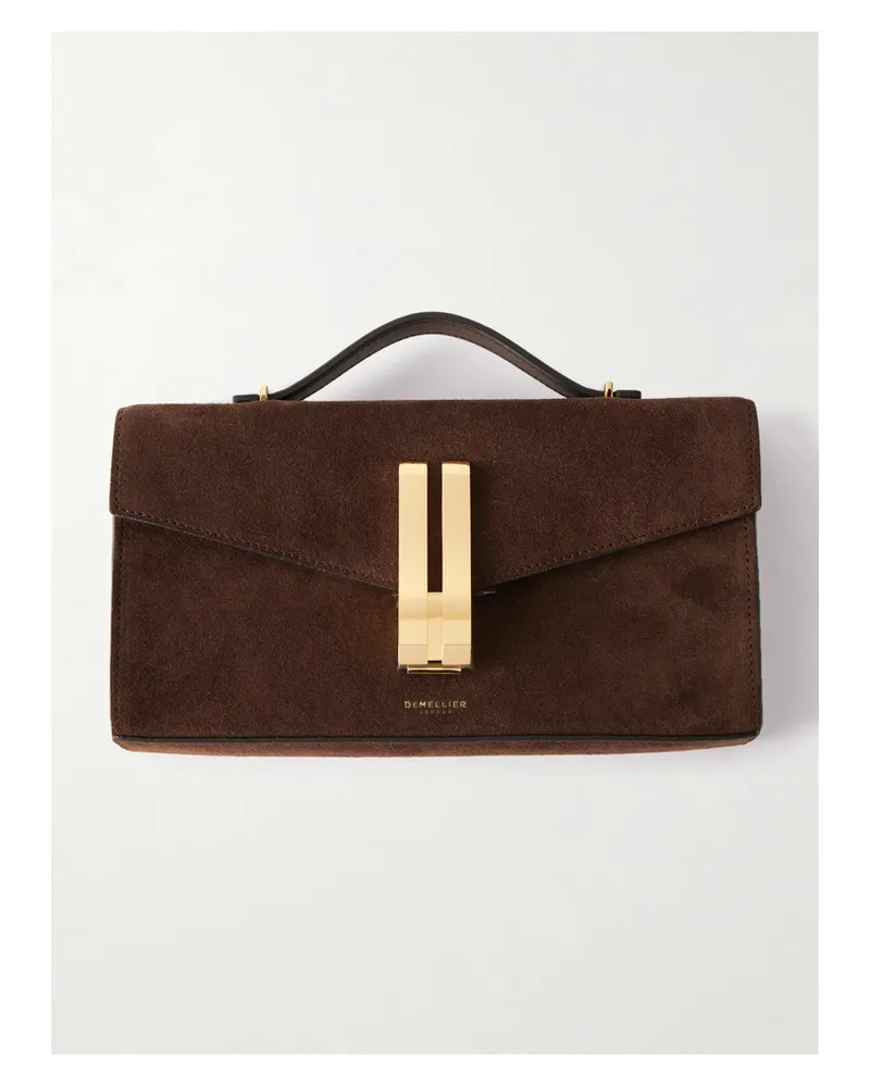 DeMELLIER The Vancouver Suede Clutch - Brown Brown