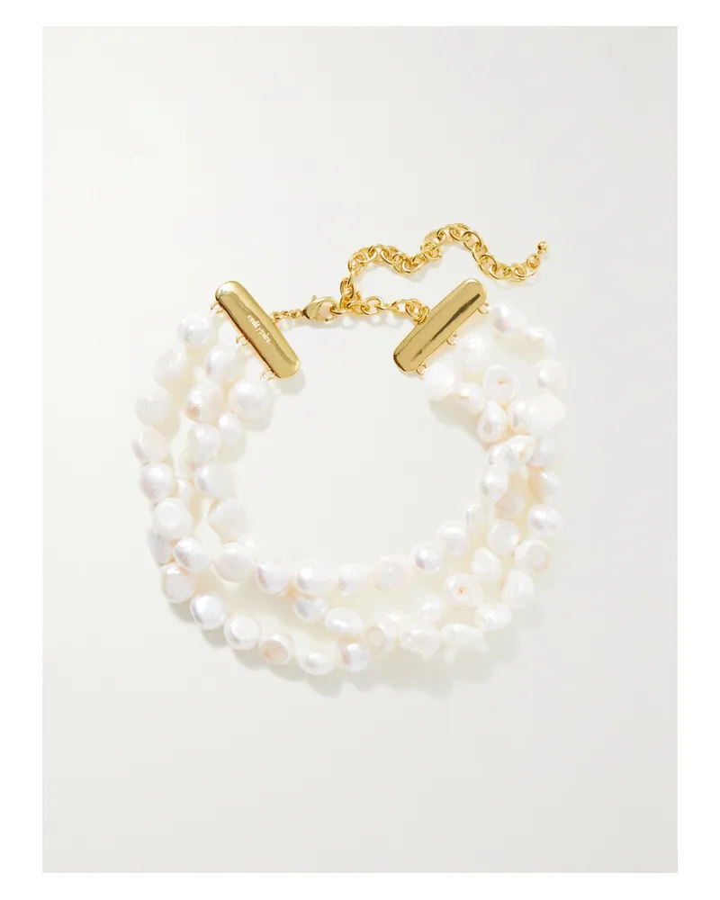 Cult Gaia Nora Gold-tone Pearl Choker - Neutrals Neutrals