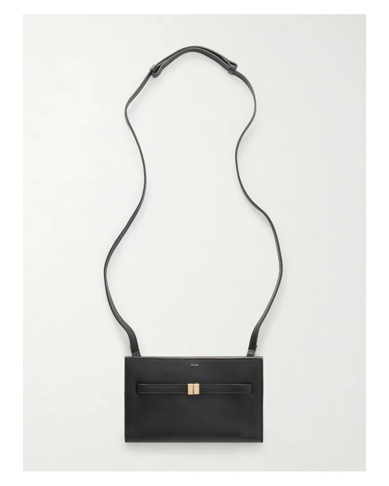 Totême Leather Shoulder Bag - Black Black