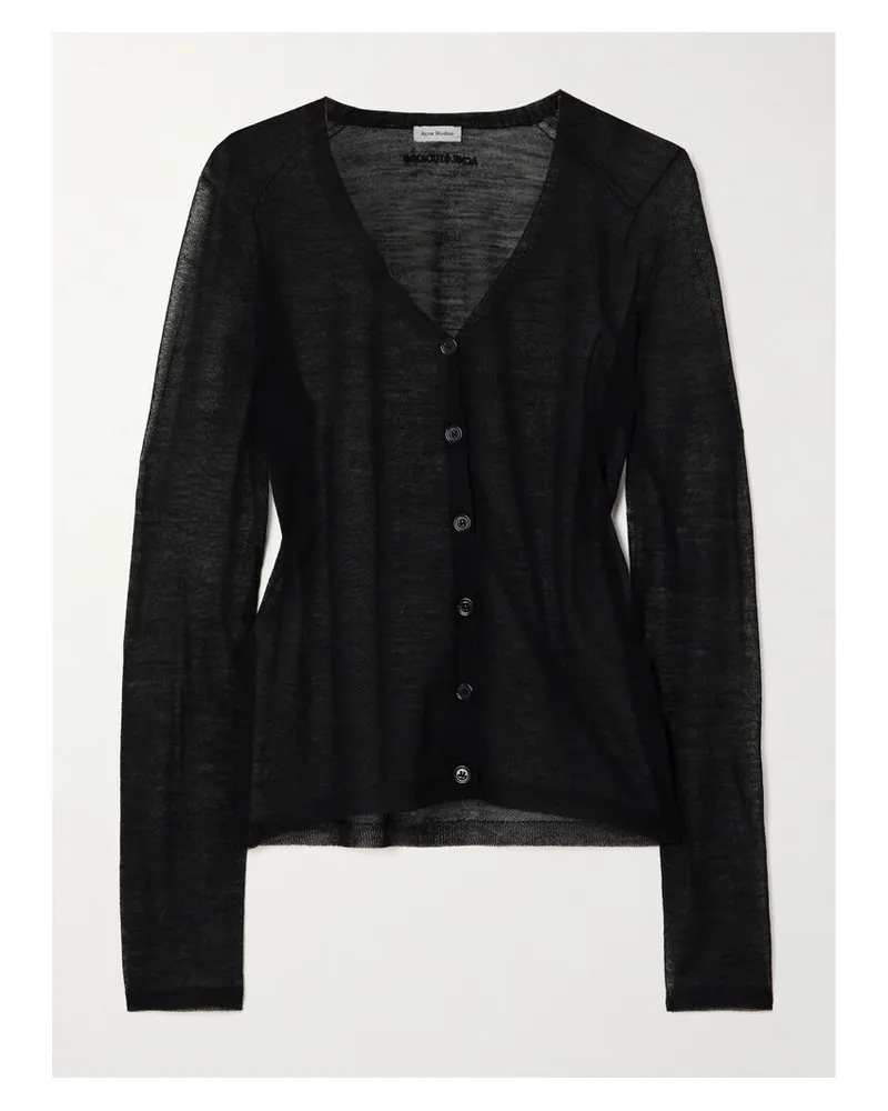Acne Studios Cardigan Aus Einer Wollmischung - Schwarz Schwarz