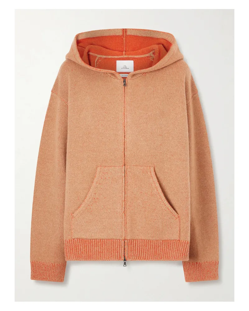 The Elder Statesman Canyon Kapuzenjacke Aus Kaschmir - Orange Orange