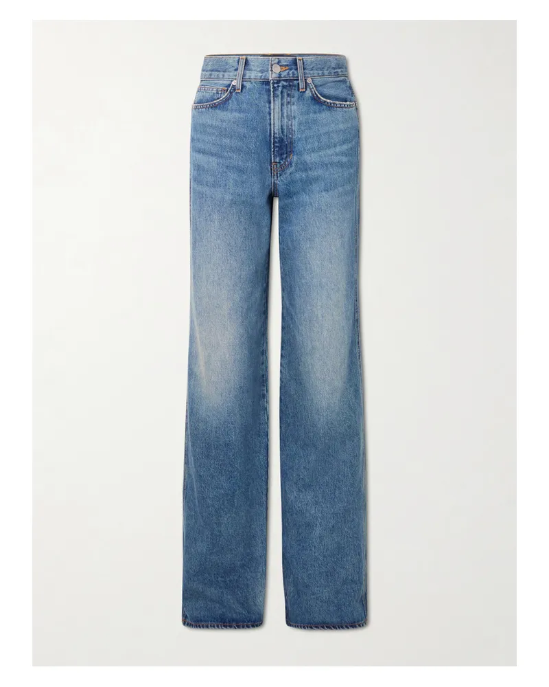 Veronica Beard Taylor Hoch Sitzende Jeans Mit Weitem Bein - Blau Blau