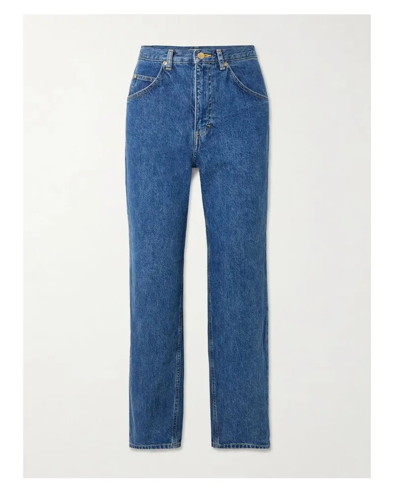 Suzie Kondi Jordi Hoch Sitzende Jeans Mit Geradem Bein - Blau Blau