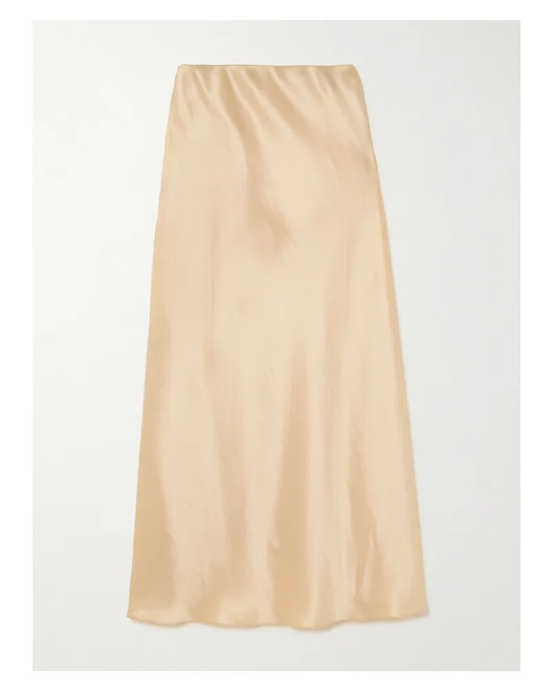 GALVAN Valletta Midirock Aus Satin - Gold Gold