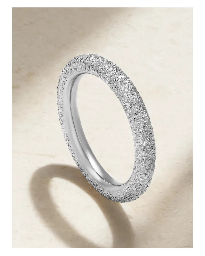 Carolina Bucci Florentine Ring Aus 18 Karat Weißgold Gold