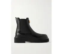 Beatle Vlogo Chelsea Boots Aus Leder - Schwarz