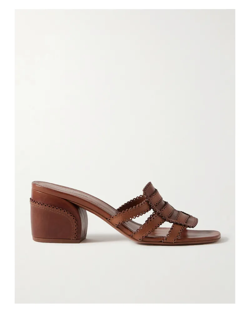 Zimmermann Goldie Mules Aus Leder - Creme Creme