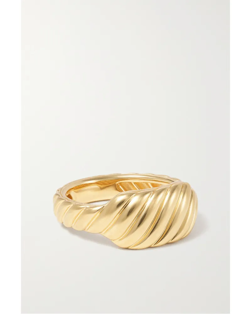 David Yurman Sculpted Cable Contour Ring aus 18 Karat Gold