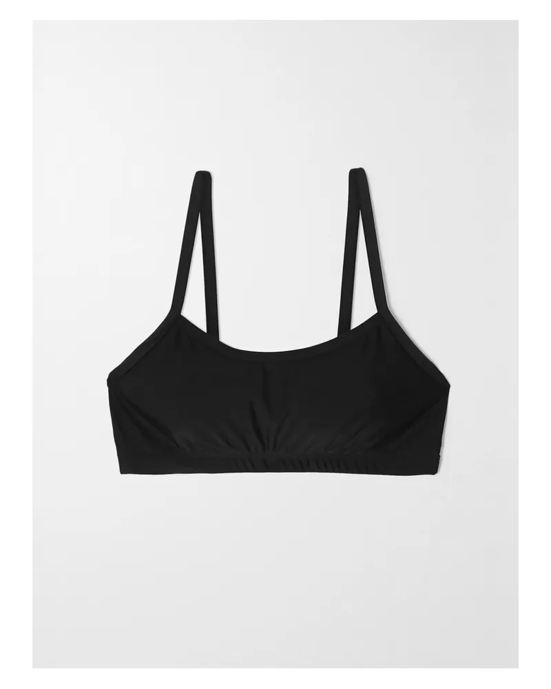 Cover Swim Net Sustain Bikini-oberteil Aus Recyceltem Stretch-material Mit Lsf 50+ - Schwarz Schwarz