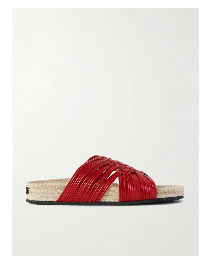 Stella McCartney Gaia Pantoletten Aus Synthetischem Material - Rot Rot