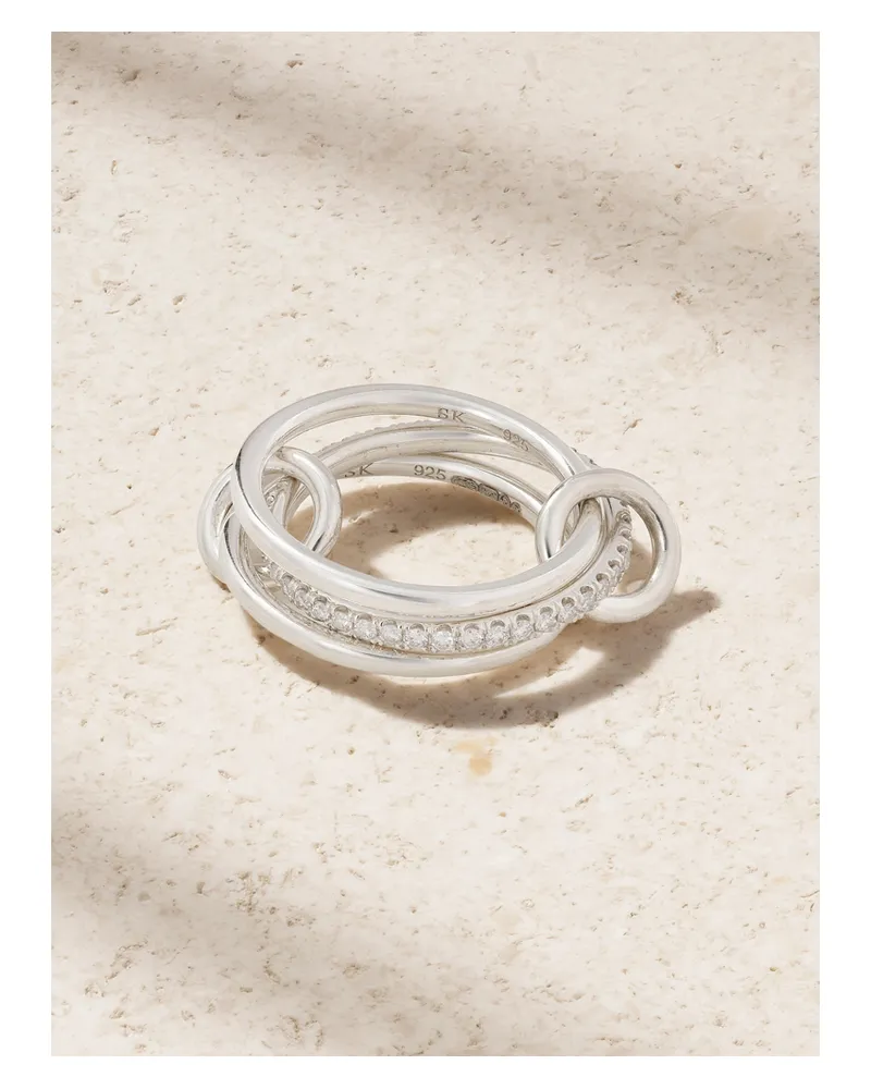 Spinelli Kilcollin Sonny Ring Aus Sterlingsilber Mit Diamanten Silber