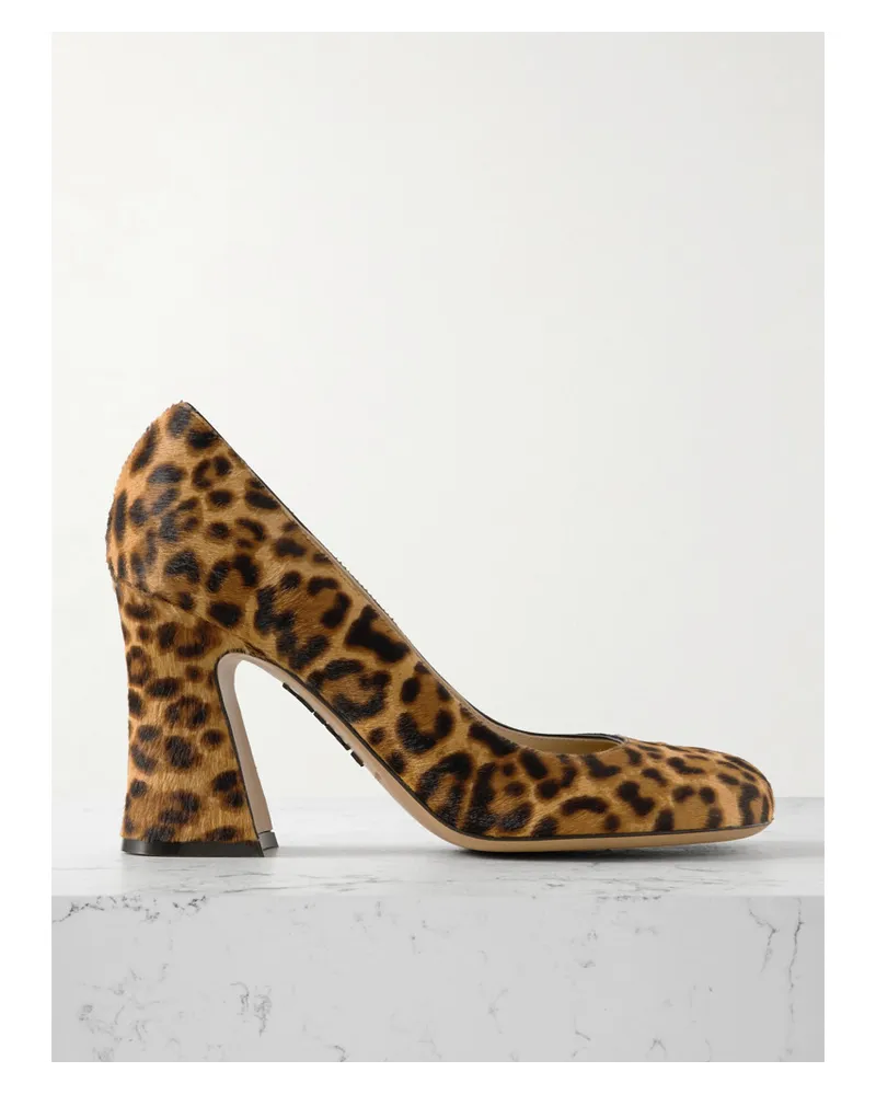 Loewe Pumps aus Kalbshaar mit Leopardenprint Animal-print