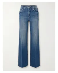 L'Agence Scottie Hoch Sitzende Jeans mit Weitem Bein Blau