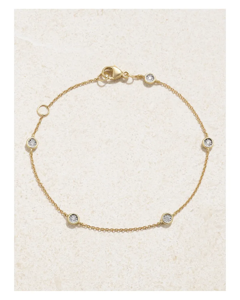 Stone & Strand Diamonds By The Dozen Armband Aus 10 Karat Gold Mit Diamanten Gold