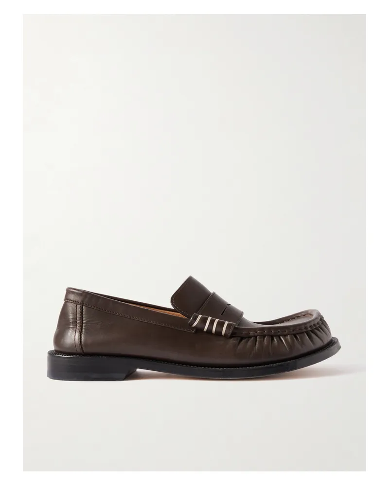 J.W.Anderson Leather Loafers - Brown Brown