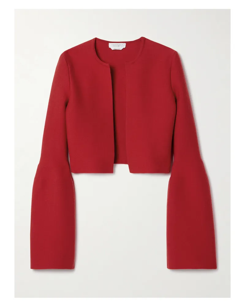 Gabriela Hearst Katlin Verkürzte Jacke Aus Wolle - Rot Rot
