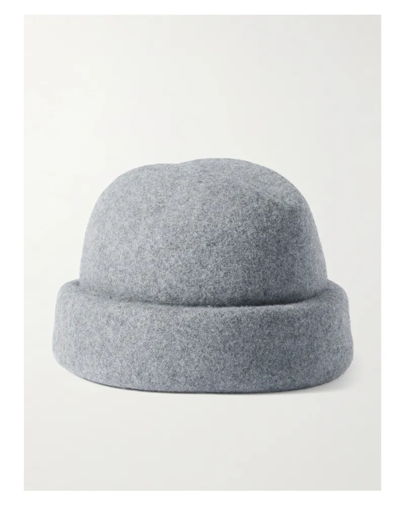 Gigi Burris Sharina Wool-felt Cap - Gray Gray