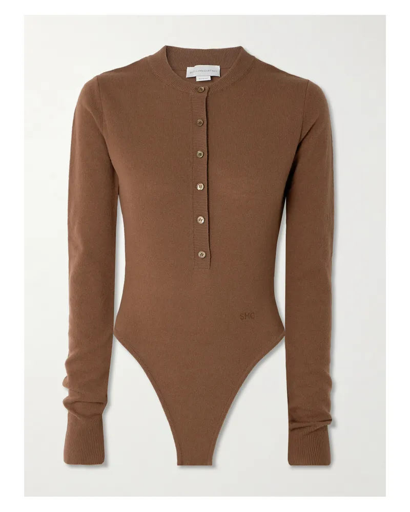 Stella McCartney Body Aus Wolle Mit Stickerei - Braun Braun