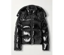 Lothar Daunenjacke Aus Gestepptem Shell Mit Kapuze - Schwarz