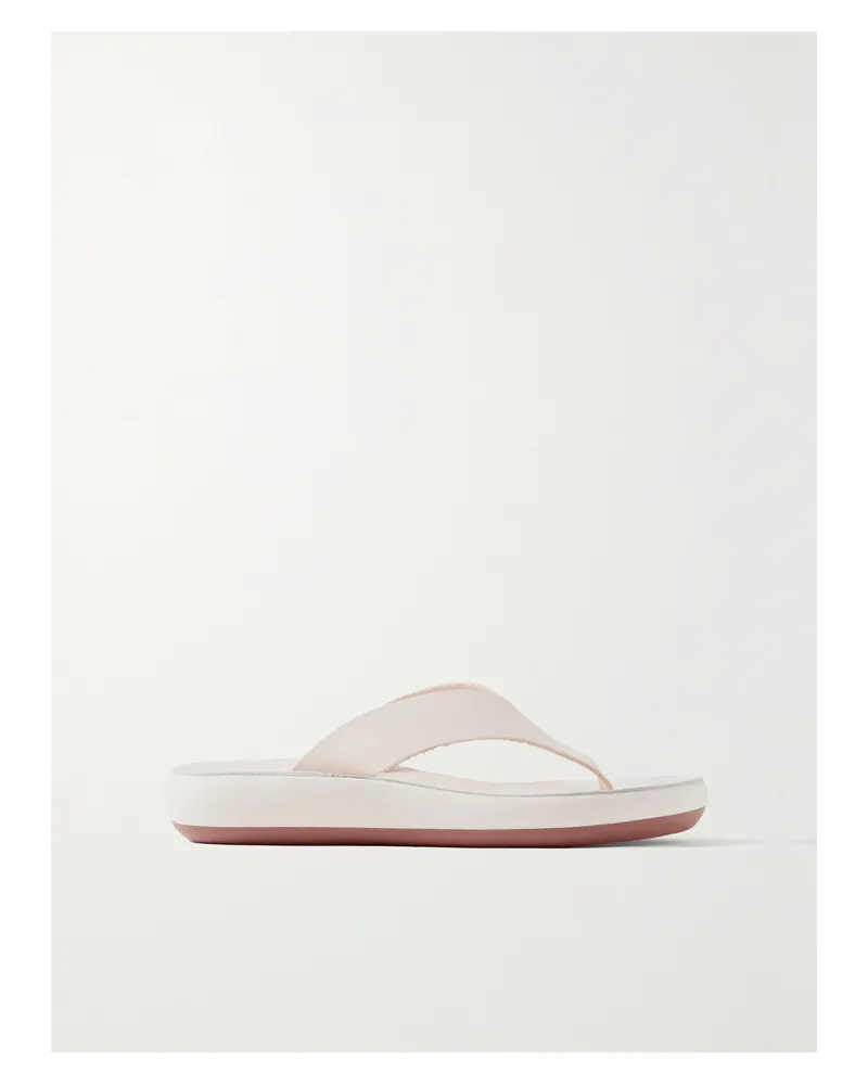 Ancient Greek Sandals Charys Zehensandalen Aus Leder - Wollweiß Wollweiß