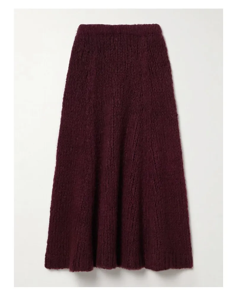 Gabriela Hearst Perses Midirock Aus Kaschmir - Burgunder Burgunder