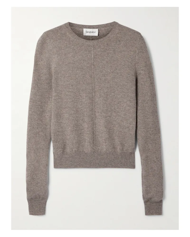 Saint Laurent Cashmere Sweater - Brown Brown