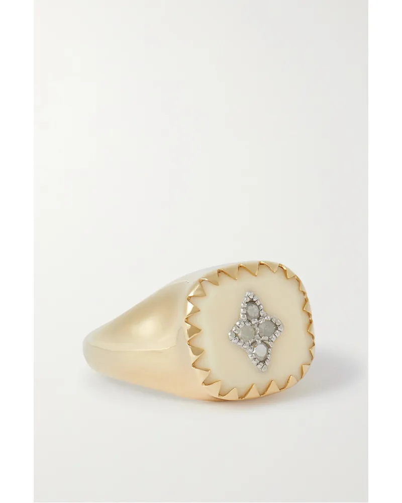 Pascale Monvoisin Pierrot Ring aus 9 Karat Gold