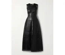 Juliette Maxikleid Aus Leder Mit Perforationen - Schwarz