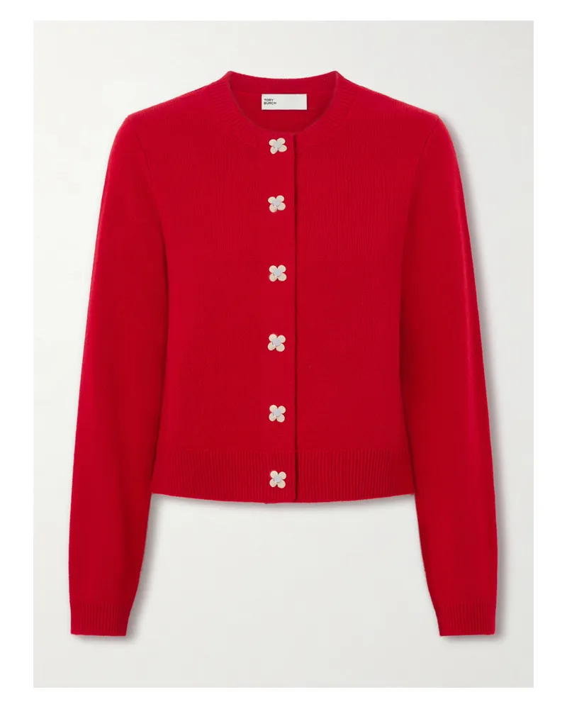 Tory Burch Cashmere Cardigan - Red Red