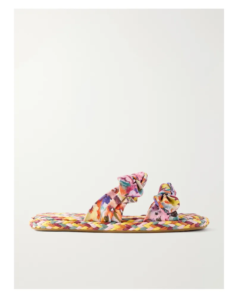 Zimmermann Carousel Woven Slides - Multi Multi