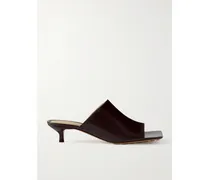 Leather Mules - Brown