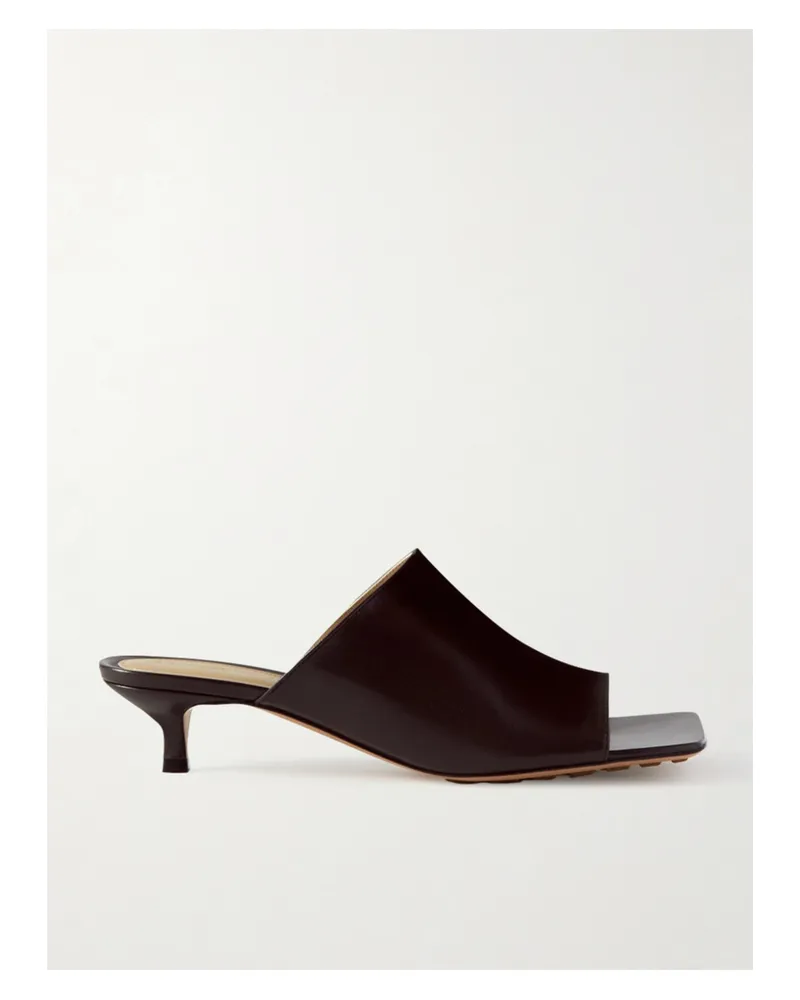 Bottega Veneta Leather Mules - Brown Brown