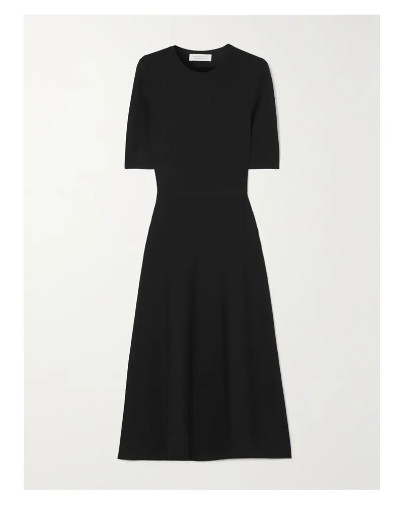 Gabriela Hearst Seymore Midikleid Aus Einer Mischung Aus Wolle, Kaschmir Und Seide - Schwarz Schwarz