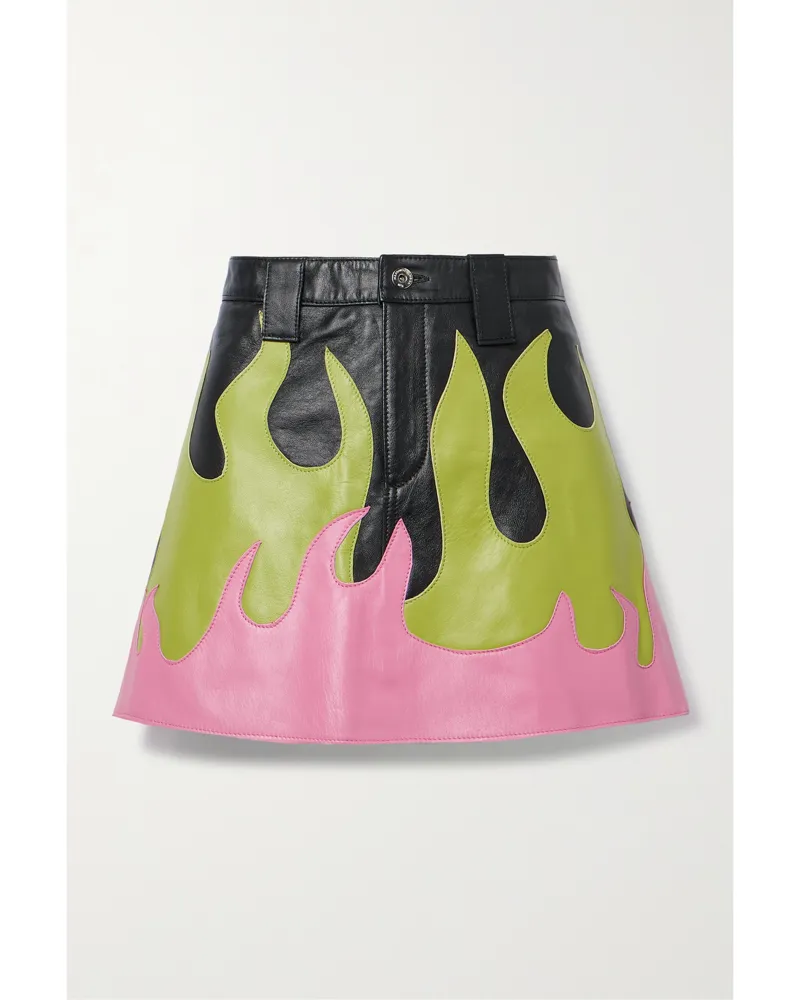 Marques ' Almeida Minirock Aus Leder - Mehrfarbig Mehrfarbig