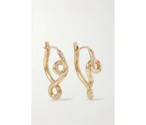 Double Wave Ohrringe aus 9 Karat Gold