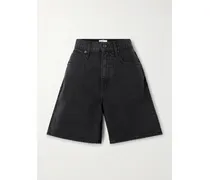 Jeansshorts - Schwarz