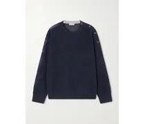 Waffle-knit Cashmere Sweater - Blue