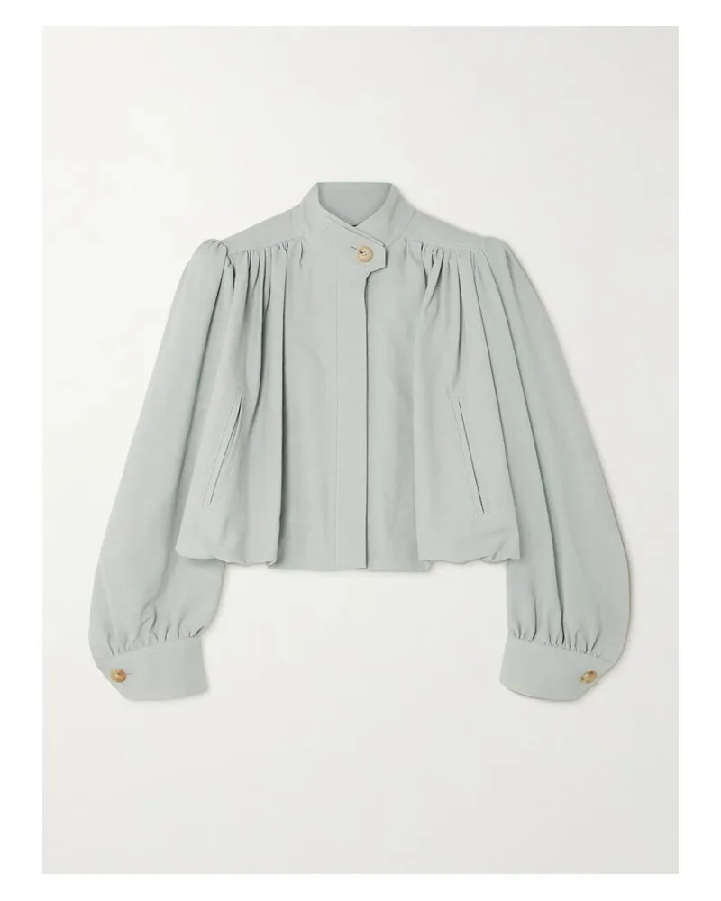 Chloé Jacke Aus Dupionseidenimitat - Grau Grau