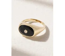 Orso Ring aus 9 Karat  mit Onyx Und Diamant