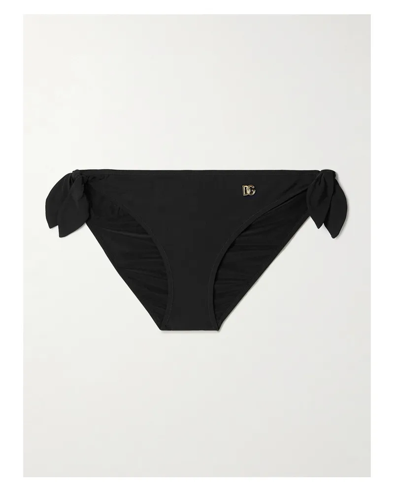 Dolce & Gabbana Embellished Bikini Briefs - Black Black