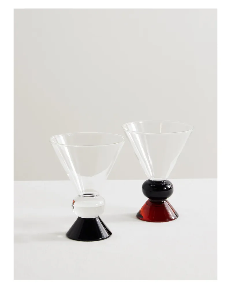 Sophie Lou Jacobsen Ghia Totem Set Aus Zwei Gläsern - Mehrfarbig Mehrfarbig