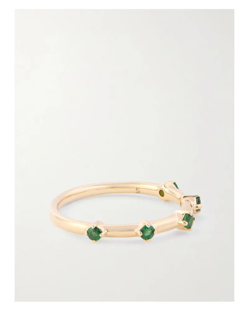 Stone & Strand Ring Aus 14 Gold Mit Smaragden Gold