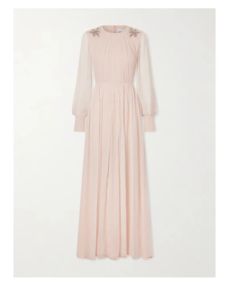 Erdem Crystal-embellished Crêpon Gown - Pink Pink