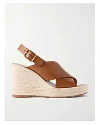 Chloé Pary Espadrille-wedges aus Leder Braun