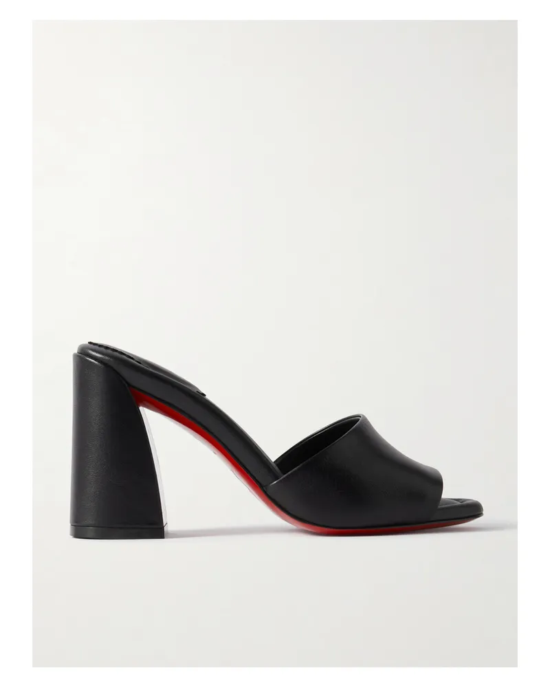 Christian Louboutin Jane 85 Mules Aus Leder - Schwarz Schwarz