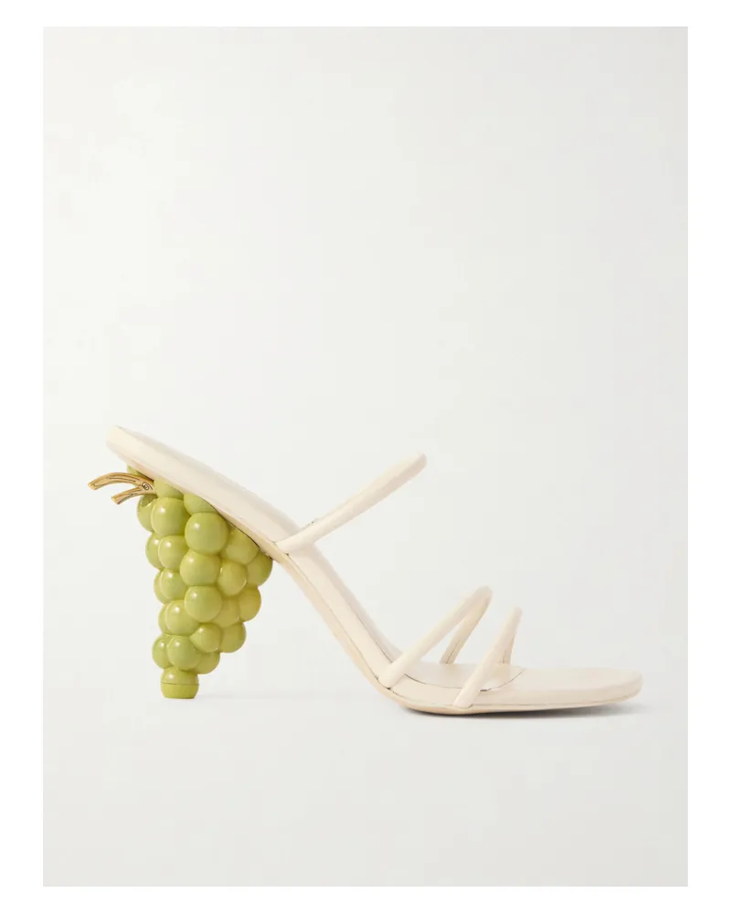Cult Gaia Grape Leather Sandals - White White