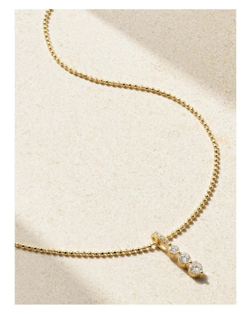 ANITA KO Twiggy Kette Aus 18 Karat Gold Mit Diamanten Gold
